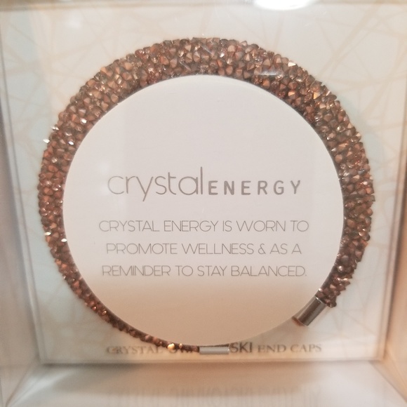 Crystal energy Swarovski end cap bracelet - Picture 5 of 5